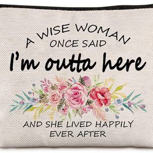 NWT Gift for Woman Leaving Partner Zipped Make-Up Accessory Bag Pouch 9.5" x 7"